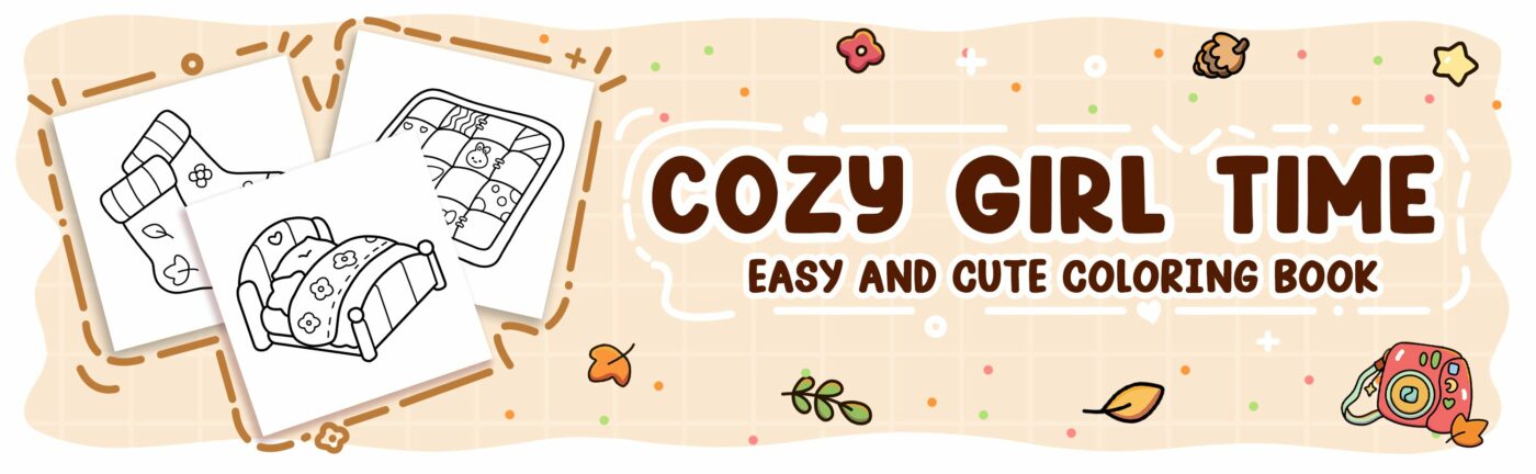 Cozy Girl Time Coloring Book