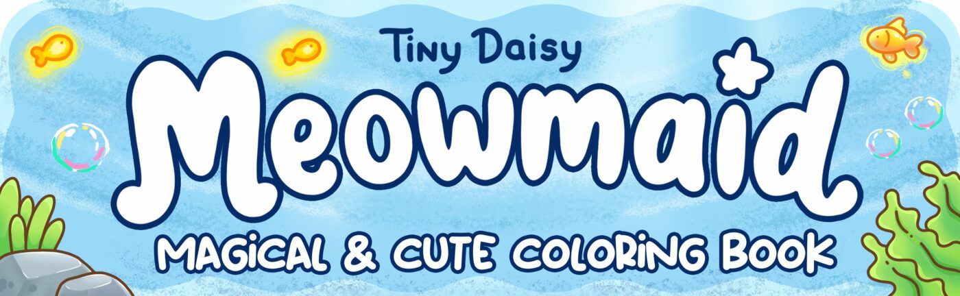 Little Meowmaid Coloring Book