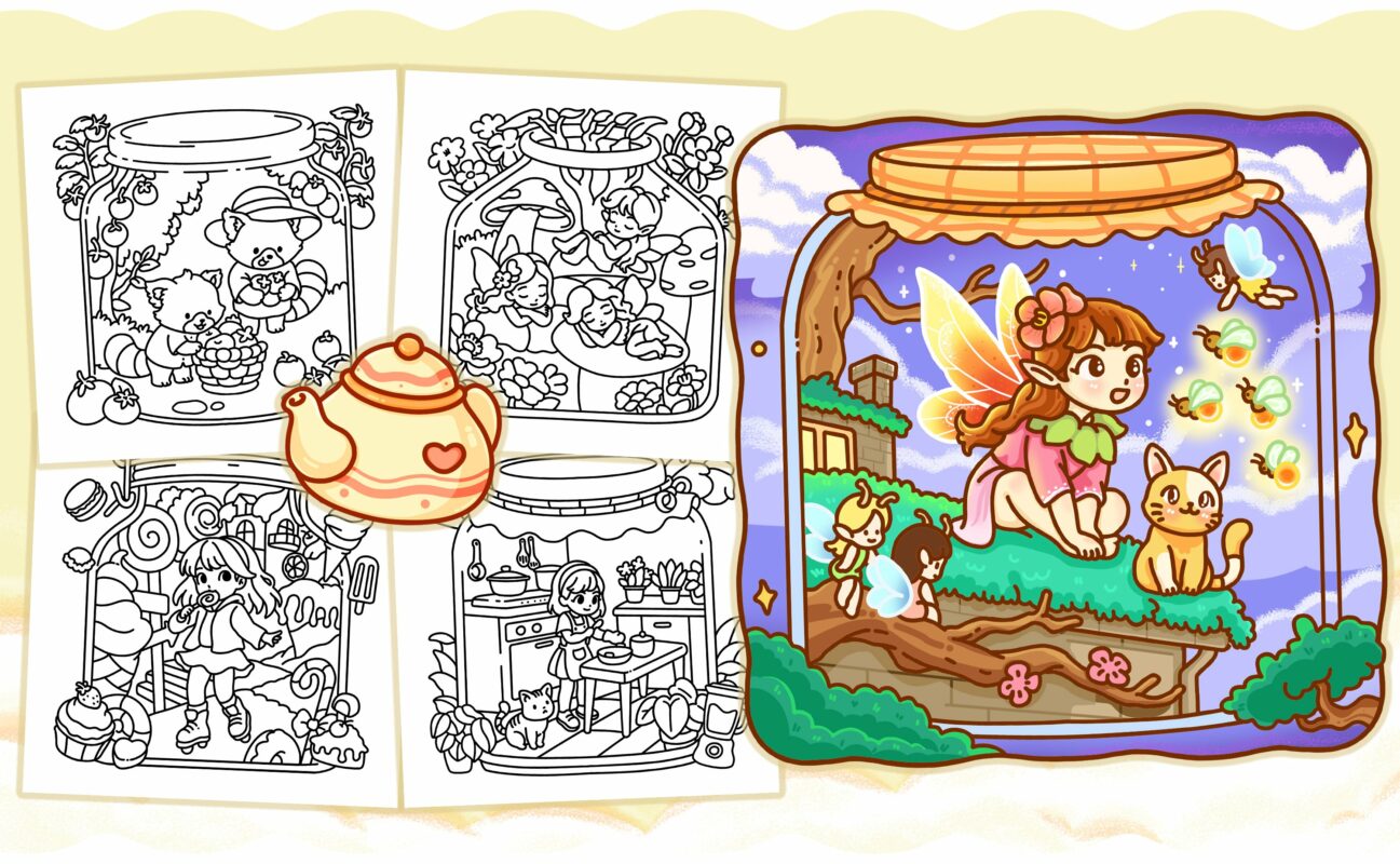 Jar Life Coloring Book