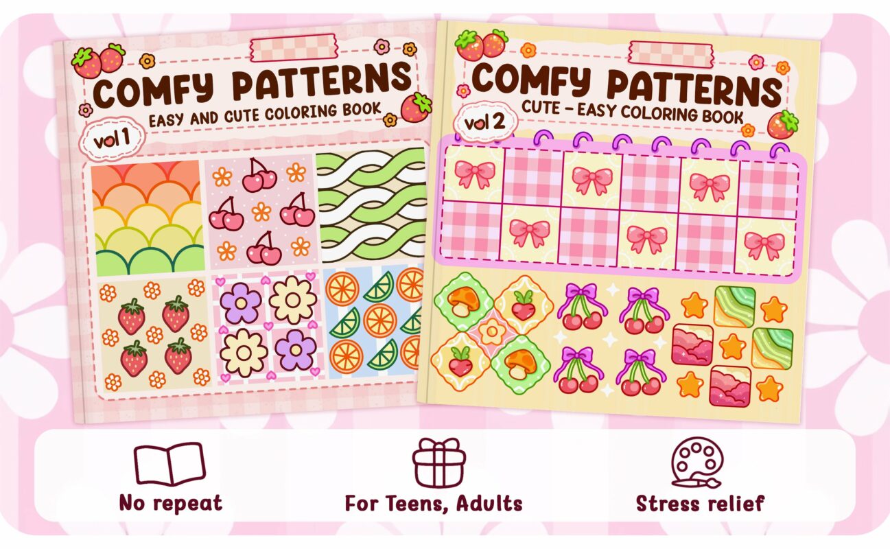Comfy Patterns vol.2 Coloring Book