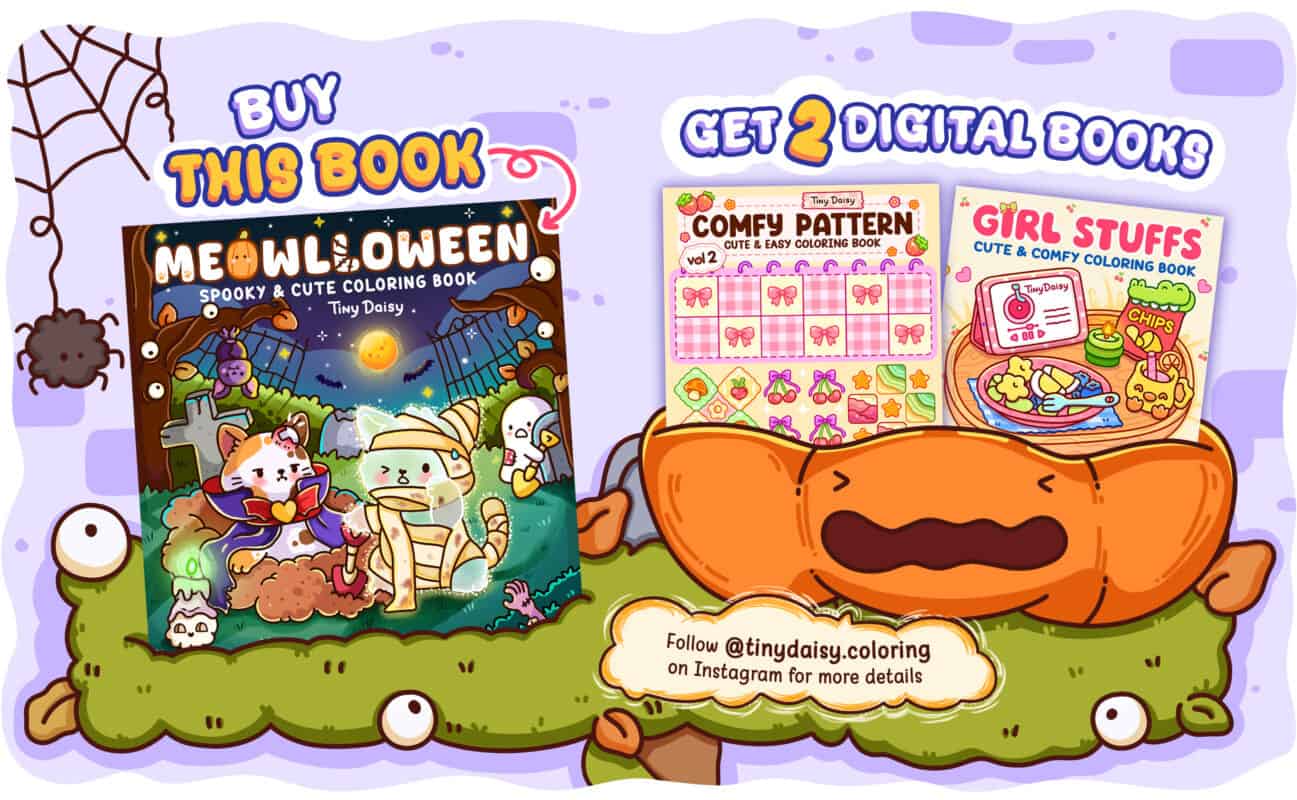Meowlloween Coloring Book