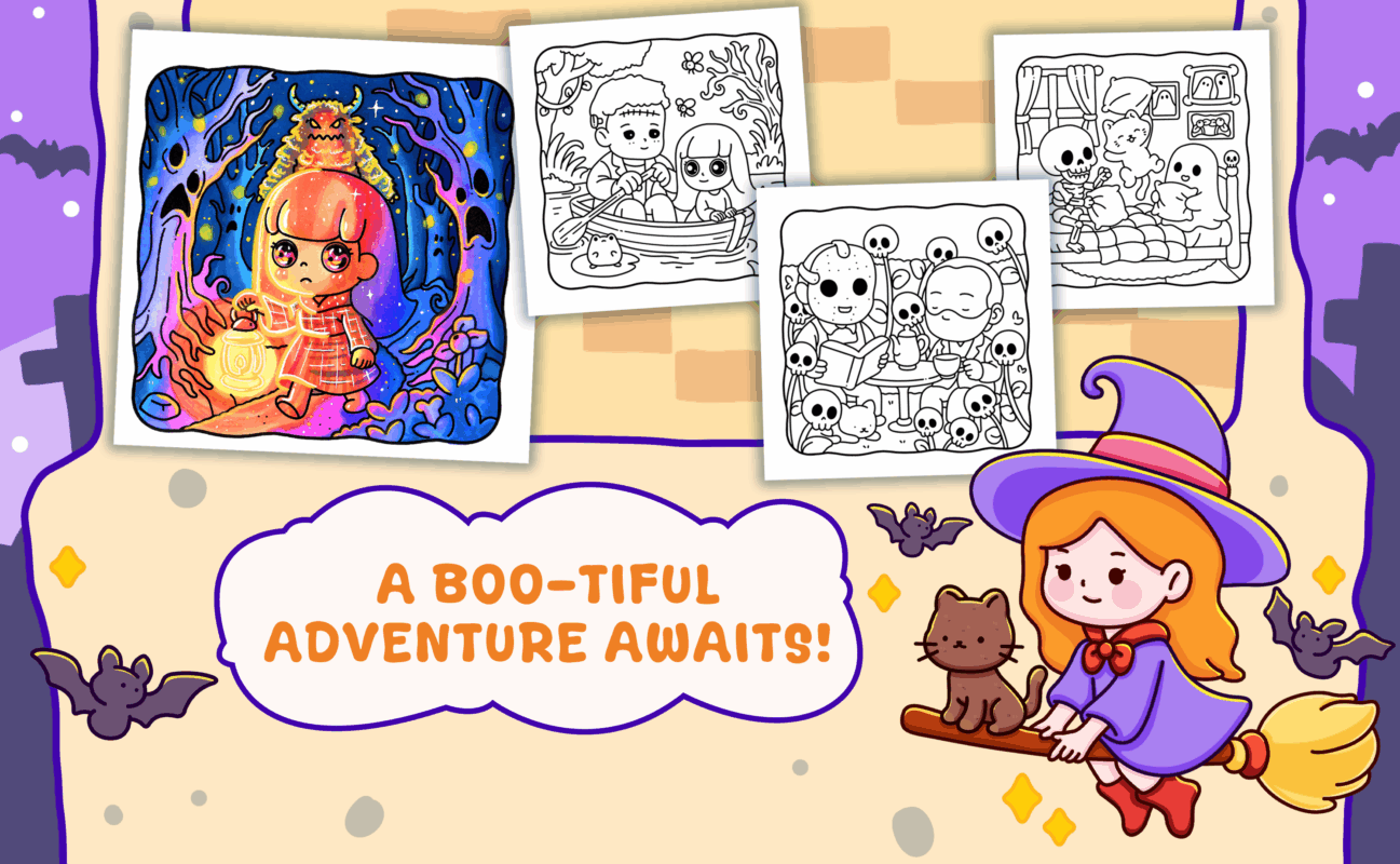 Spooky Boo Coloring Book