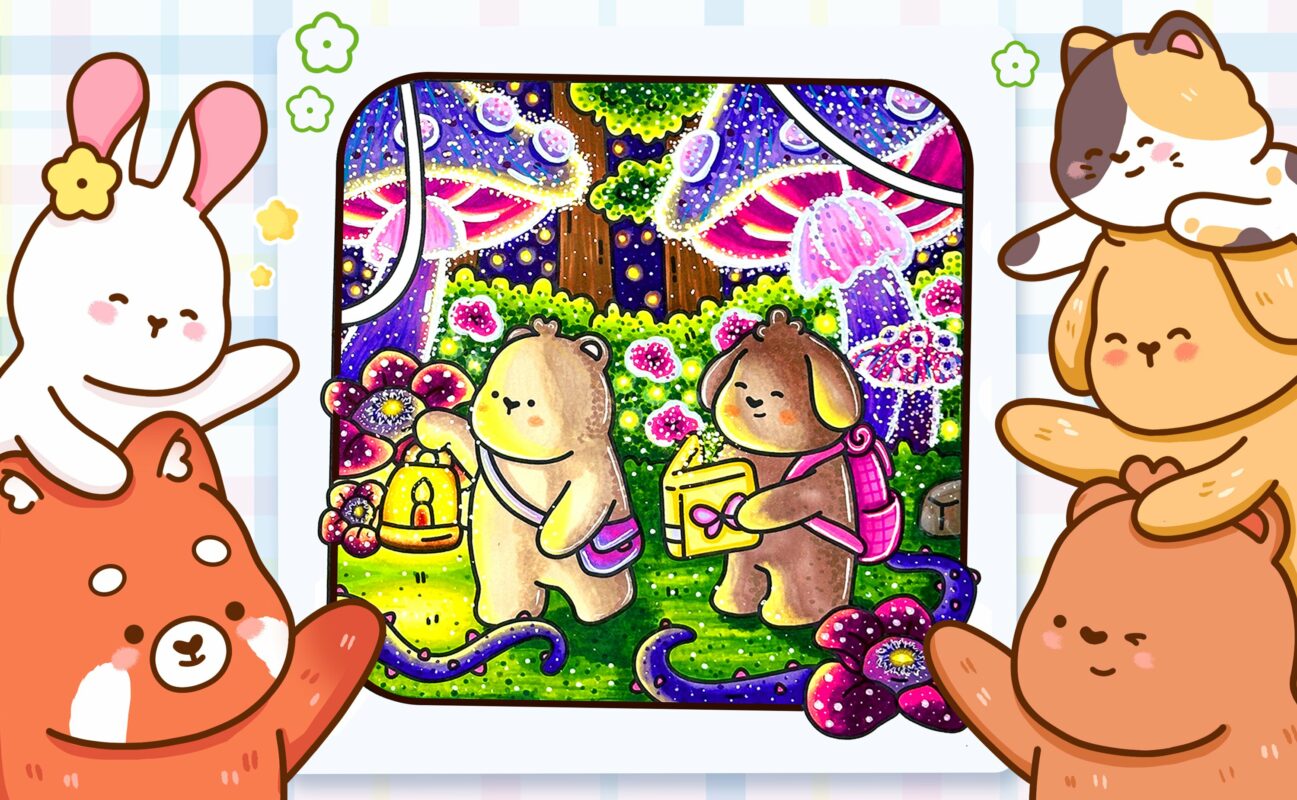 Tiny Buddies Coloring Book