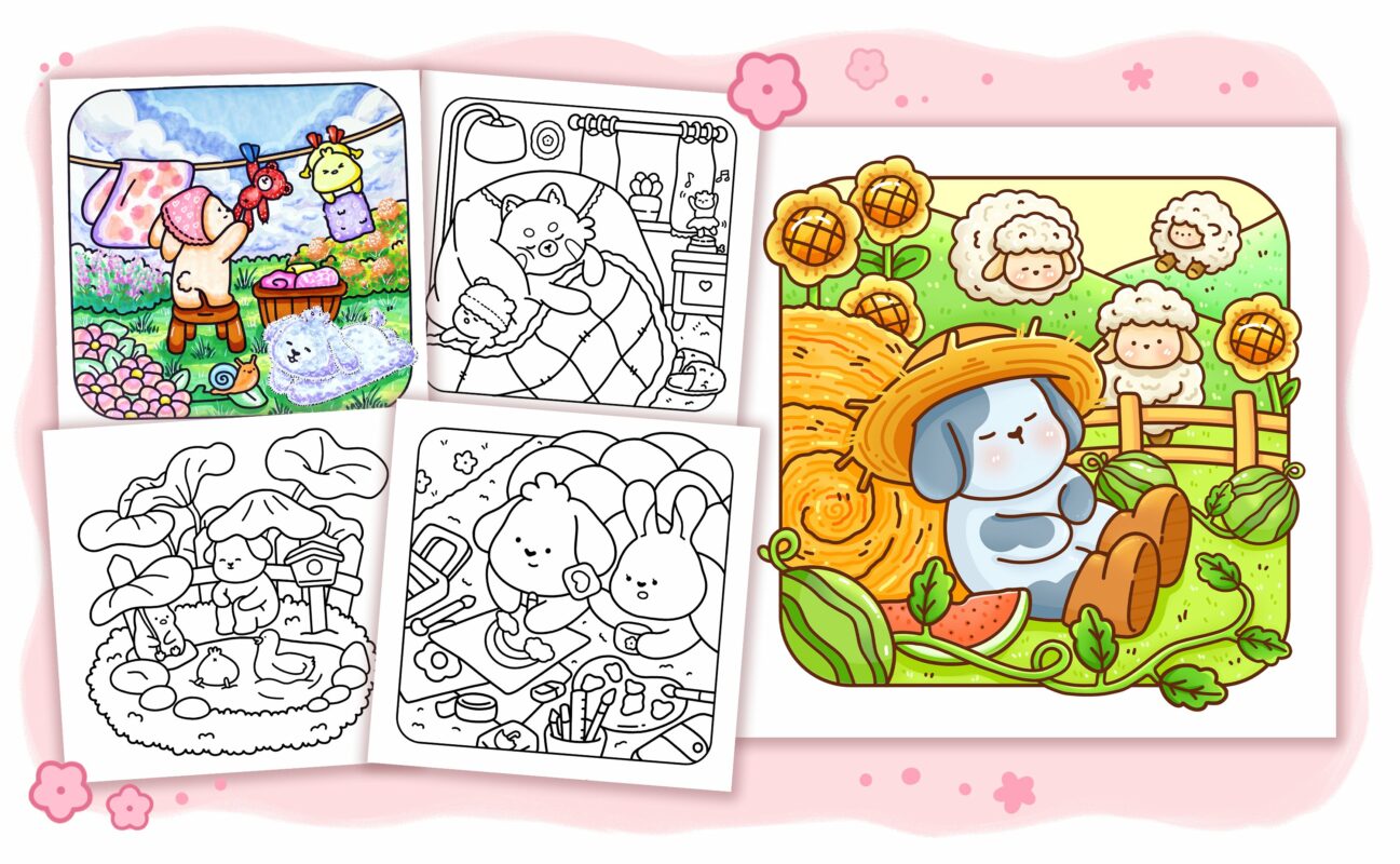 Tiny Buddies Coloring Book