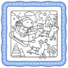 Fuzzy Xmas Coloring Book