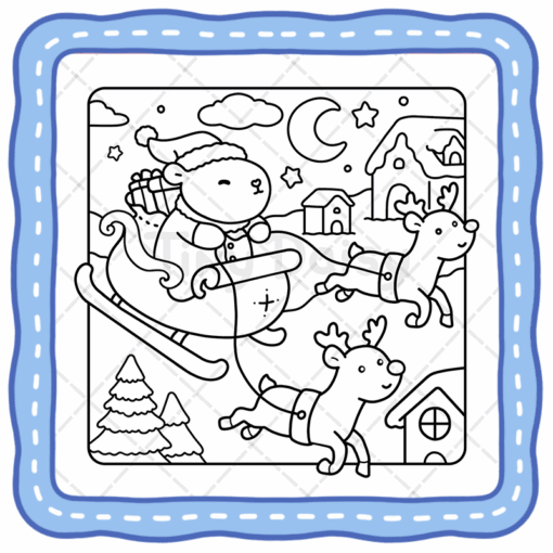 Fuzzy Xmas Coloring Book