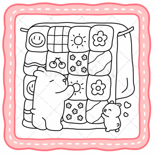 Fuzzy Moments Coloring Book