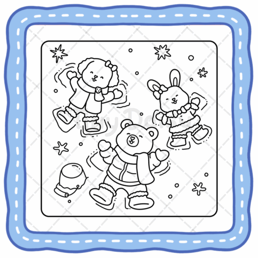 Fuzzy Xmas Coloring Book