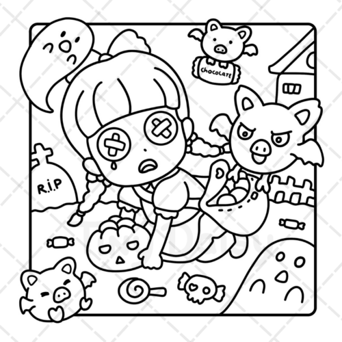 Lost In Wondertown Coloring Book