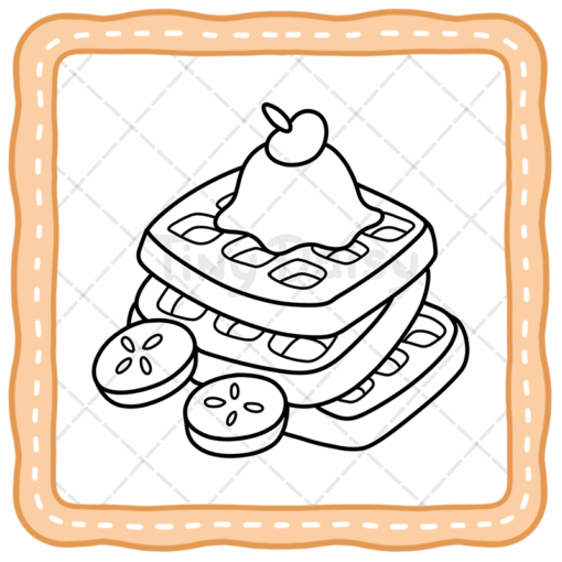 Food, Drinks & Treats Coloring Book