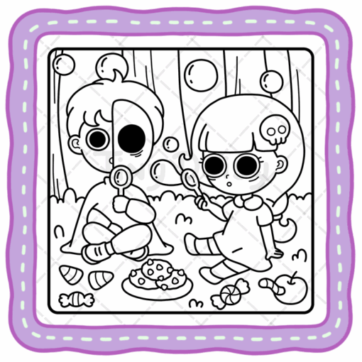 Spooky Girl Coloring Book