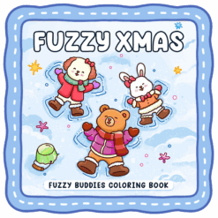 Fuzzy Xmas Coloring Book