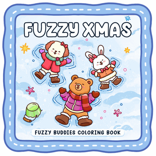 Fuzzy Xmas Coloring Book