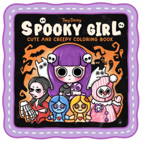 Spooky Girl Coloring Book