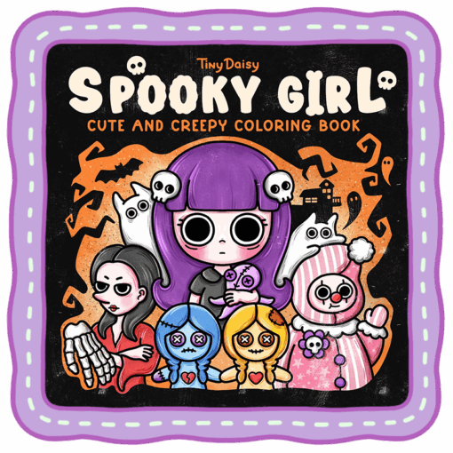 Spooky Girl Coloring Book