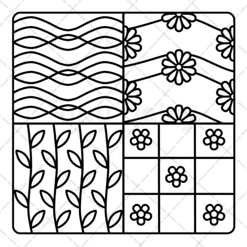 Comfy Patterns Coloring Book