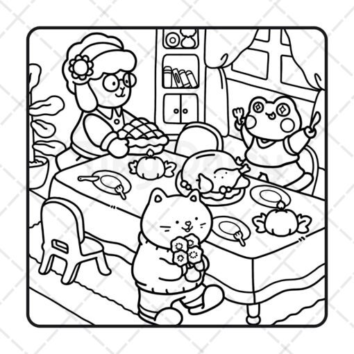 Cozy Buddies Coloring Book