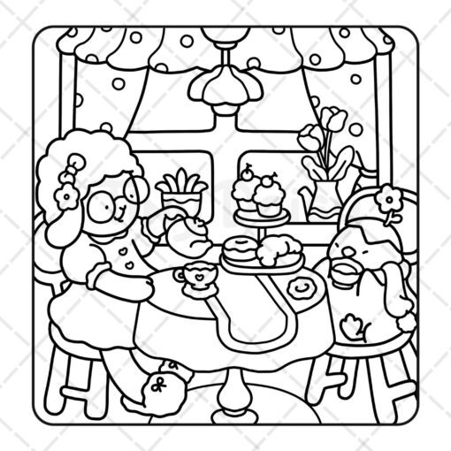 Cozy Buddies Coloring Book