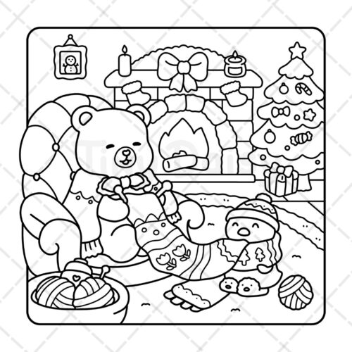 Fuzzy Buddies Coloring Book