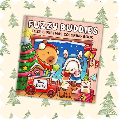 Fuzzy Buddies Coloring Book