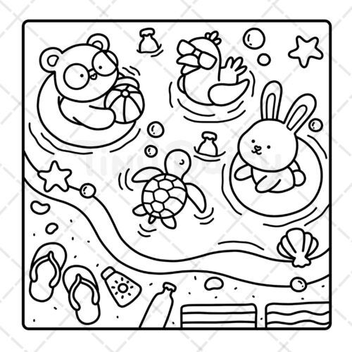 My Fuzzy Buddies Coloring Book