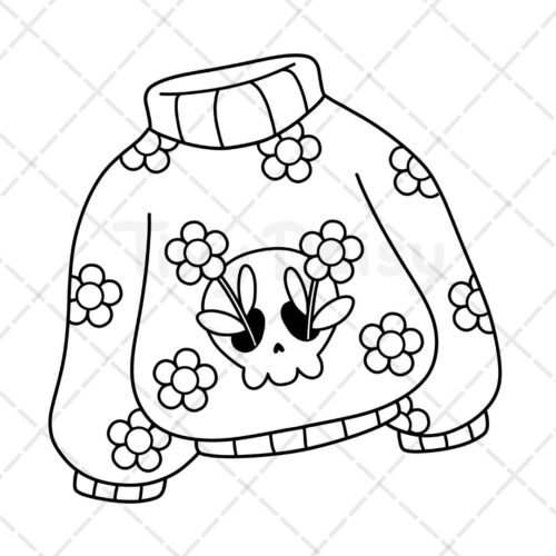 Spooky Cute Coloring Book