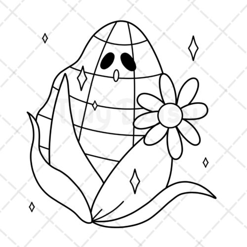 Spooky Cute Coloring Book