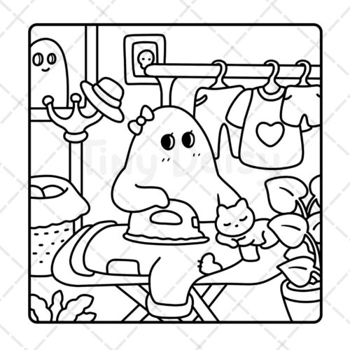 Spooky Friends Coloring Book