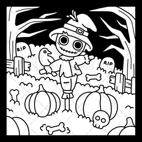 Spooky Girl Coloring Book