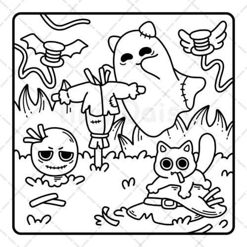 Spooky Girl Coloring Book