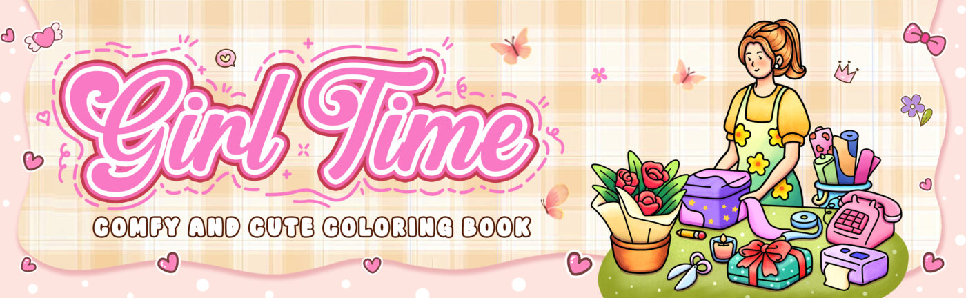 Girl Time Coloring Book