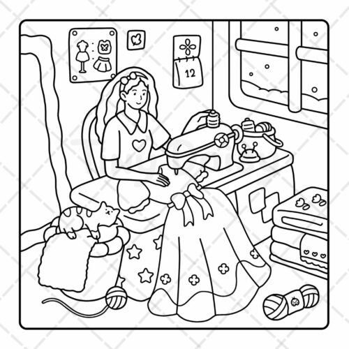 Girl Time Coloring Book