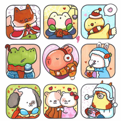 Cozy Buddies Coloring Book