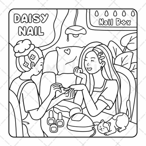 Girl Time Coloring Book