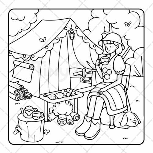 Girl Time Coloring Book