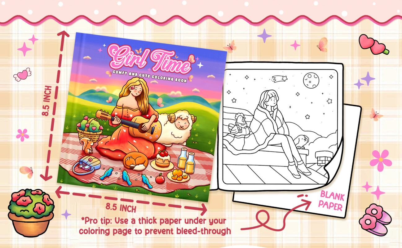 Girl Time Coloring Book