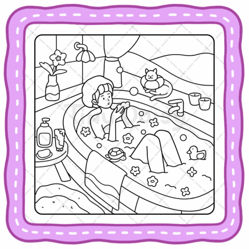 Girl Time Coloring Book
