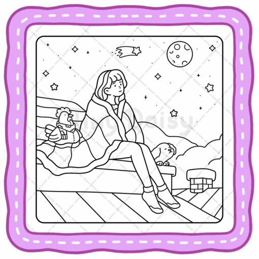 Girl Time Coloring Book
