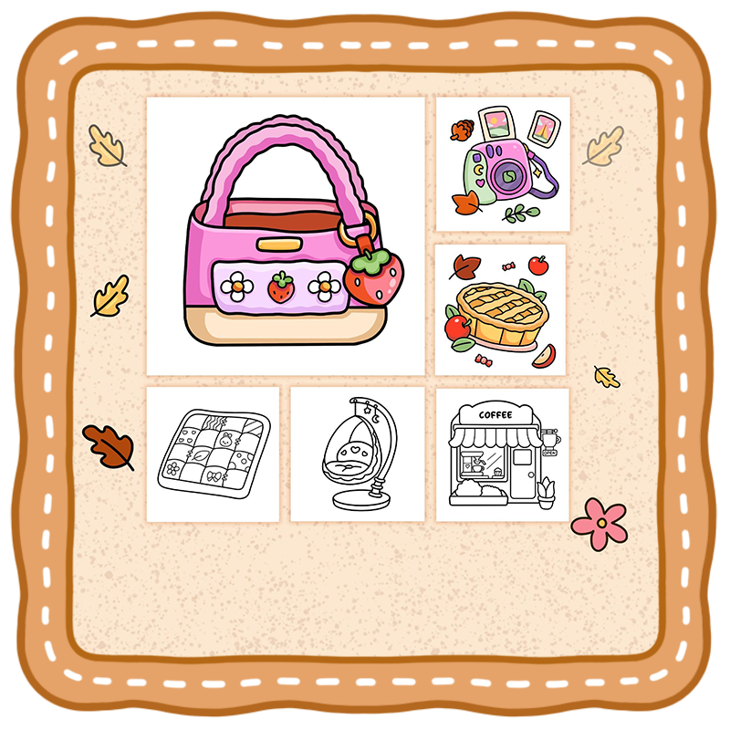 Cozy Time Back Cover Cozy Girl Time Coloring Book