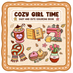 Cozy Girl Time Coloring Book
