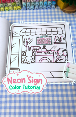 How to color - Neon Sign