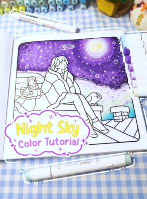 How to color - Night Sky