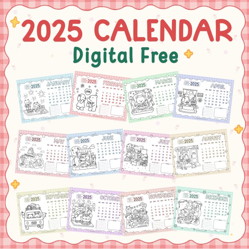 Digital Calendar 2025