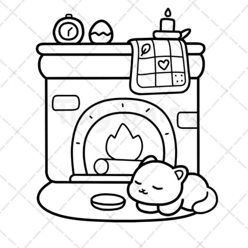 Cozy Time Coloring Book