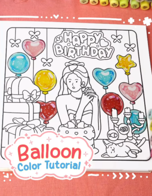 How to color - Balloon