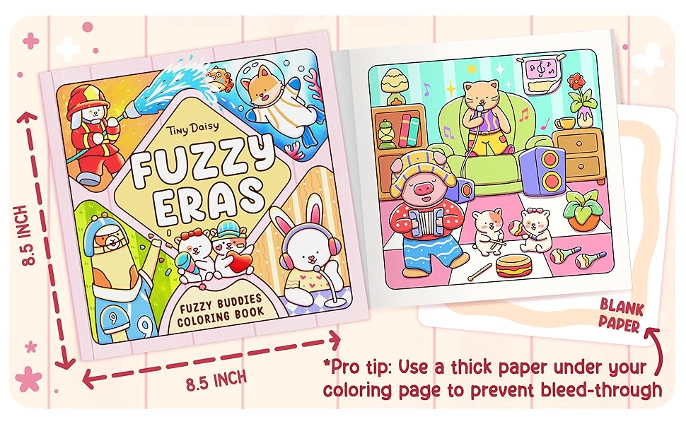 Fuzzy Eras Coloring Book