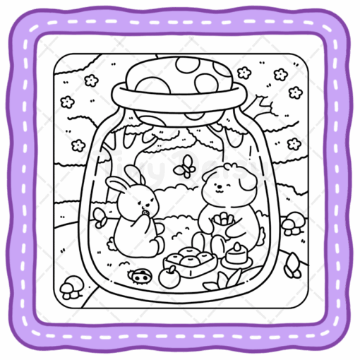 Life in Jar Coloring Book