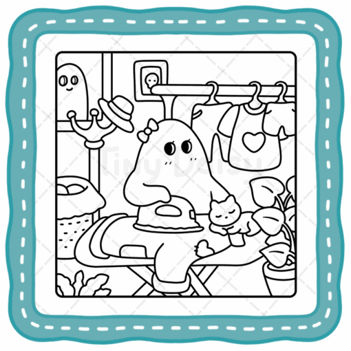 Cozy Spooky Coloring Book