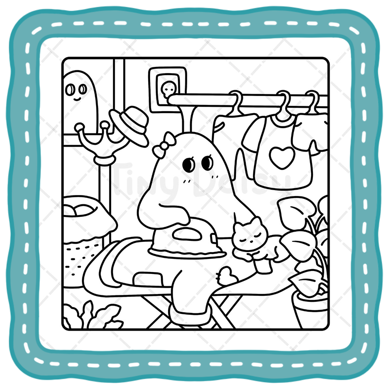 1 Spooky Coloring Book – 42 Adorably Cozy & Magical Halloween Pages