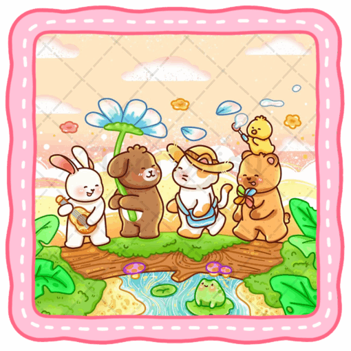 Tiny Buddies Coloring Book